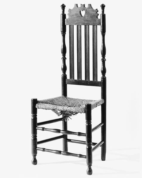 Banister-back chair, American