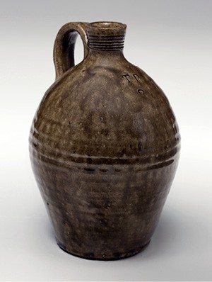 Estate Vintage Circa 1800s Stoneware Clay Bottle Jug Rare Salt Glaze NO  Markings